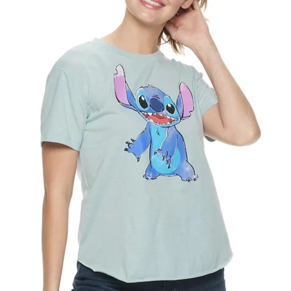 New Lilo and Stitch Graphic Blue T-Shirt - Picture 2 of 10